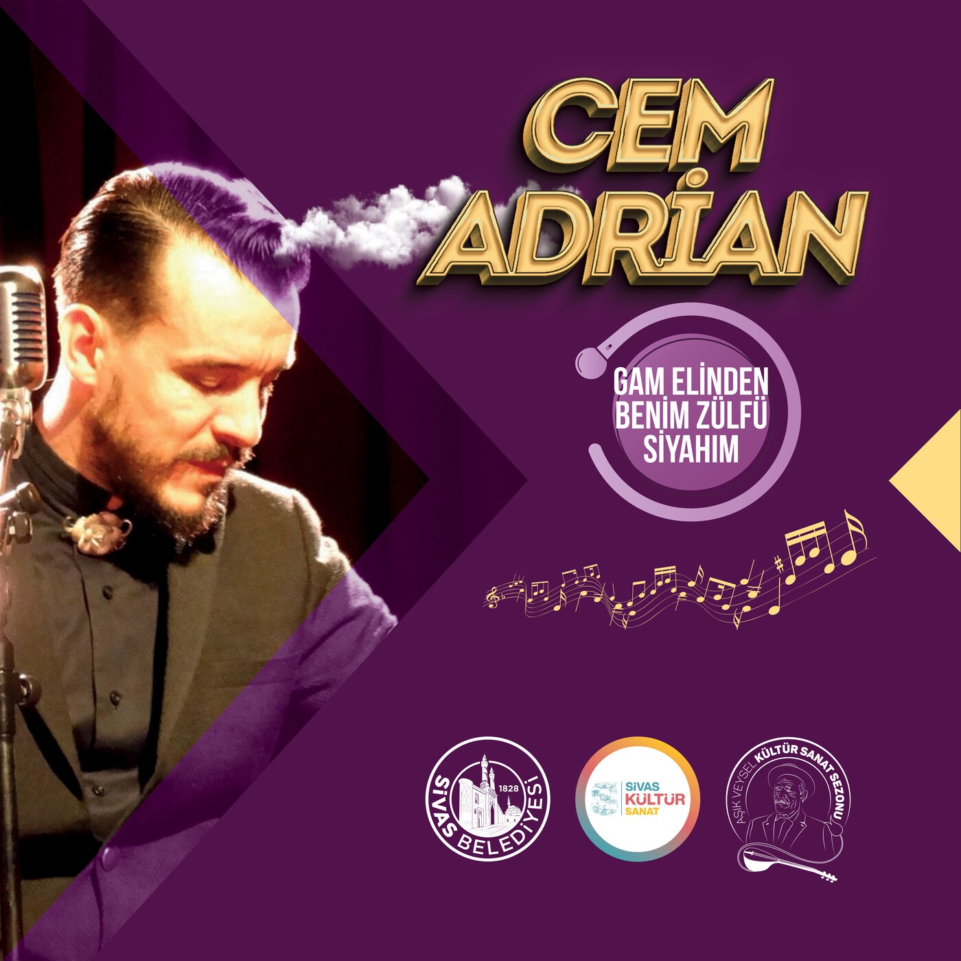 Gam Elinden Benim Zülfü Siyahım (Live Perfomance) albüm kapağı